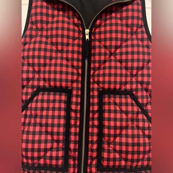 J Crew Factory Quilted Plaid Vest - Picture 3 of 3